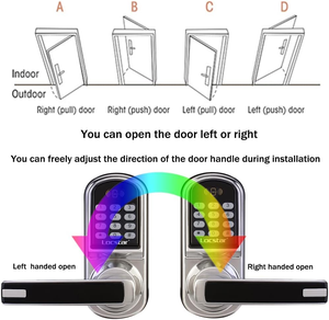 Locstar an ninh thời điểm ttlock ZigBee ngoài trời thông minh Ổ khóa cửa fechadura kỹ thuật số bàn phím khóa cửa - Product Image 5