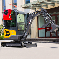 LIVRAISON GRATUITE CE EPA Moteur Kubota Mini-excavatrice 2 tonnes Prix de gros Mini-pelleuse Mini-excavatrice sur chenilles 1 tonne
