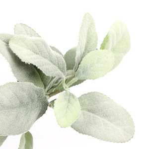 أوراق اصطناعية فاخرة كبيرة الحجم من البلاستيك الصديق للبيئة 35 سم، مستلزمات حدائق، ديكور منزلي، زينة نباتية واقعية للمطاعم - Product Image 6