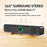 Soundbar Gaming RGB K2065 K2065BT 5.4 Speaker Stereo USB Berkabel Nirkabel untuk Desktop Game