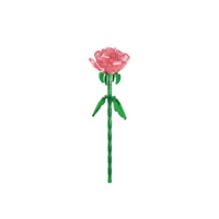 Juego de Bloques de Construcción de Flores, Planta en Maceta con Caja de Regalo, Juego de Ladrillos MOC, Juegos de Bricolaje Educativos para Niños, Juguetes 8735