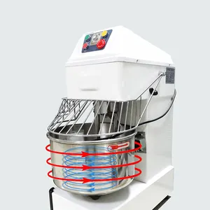 Mesin pengaduk adonan Spiral roti industri, 5kg 25kg 50kg 100kg/10l 30l 7l peralatan memanggang/peralatan membuat kue mesin Mixer tepung