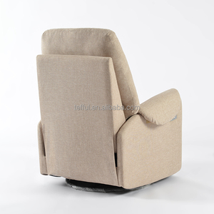 Fauteuil pivotant et inclinable pour chambre d'enfant, fauteuil à bascule confortable pour salon, fauteuil inclinable avec fonction pivotante et bascule. - Product Image 4