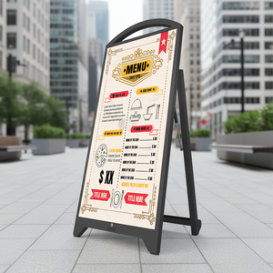 ป้ายดิจิตอล LED กลางแจ้ง IP65 ใช้พลังงานแบตเตอรี่ ความละเอียด 1080p ความสว่าง 4500cd 4000nits จอ LCD สำหรับโฆษณาในห้างสรรพสินค้า รับผลิตแบบ OEM - Product Image 1