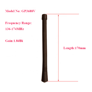 Antena de Comunicación por Radio VHF, Antena de Radio Bidireccional de 17 cm, Antena para Walkie Talkie - Product Image 2