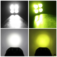 Feux de travail LED auxiliaires 40W Spot Fog Pod pour camion, voiture, véhicule, pare-chocs, couleur jaune, 8000LM, tout-terrain 4x4, 12-24v