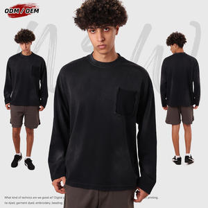 Camiseta Vintage Lavada Estilo Wasteland, 100% Algodón de Alto Gramaje 325gsm, Lavado Monlyey, Manga Larga, Unisex, con Efecto Desgastado - Product Image 5