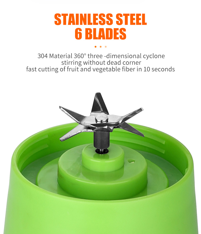 Portable Electric Blender Juicer Fruit Blender Maker Milk Shaker Upgraded 19 H919066f0e698400489e6ae6c724ad84ae