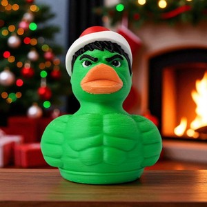 Vashine 3D Christmas the <span class=keywords><strong>Hulk</strong></span> Duck Toys Materiales de protección ecológicos Decoración del hogar Toi Creativity Funny Plastic Crafts - Product Image 2