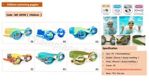 <span class=keywords><strong>Occhialini</strong></span> da <span class=keywords><strong>Nuoto</strong></span> GD per Bambini, Divertenti Mostri Marini Blu, Unisex, Antiappannamento, Lenti in Silicone, Protezione UV, Rivestimento a Specchio, Montatura in PC, Certificati FINA - Product Image 6