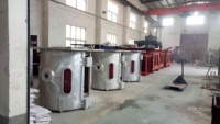 DINGHONG MARQUE 500kg 1000kg 1500kg Induction Fonderie Verser Four De Fusion Industriel pour Coulée En Acier Fer Machine