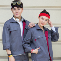 Tenue de Travail Industrielle Personnalisable avec Logo – Ensemble Veste et Pantalon Cargo Professionnel de Sécurité Printemps-Automne