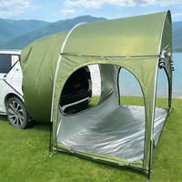 Tente de camping populaire automatique pour l'extérieur, quatre saisons, imperméable, en tissu Oxford, pour voiture, monocouche, noire, protection solaire, 6-8 personnes