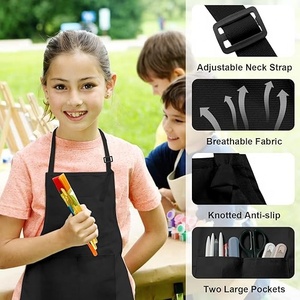 Tabliers d'enfants respirants personnalisables avec logo, réglables à la taille, pour l'école, la peinture, la <span class=keywords><strong>cuisine</strong></span>, l'artisanat, en polyester, pour le dessin - Vente en gros - Product Image 2