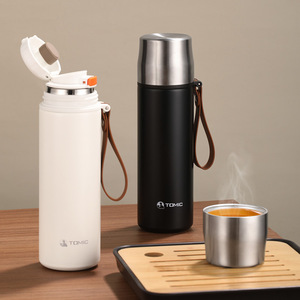 Taza de Té con Aislamiento al Vacío <span class=keywords><strong>Tomic</strong></span> Temeike, Separación de Agua, Revestimiento Interior de Acero Inoxidable 316, Diseño Moderno y Minimalista para Hombres y Mujeres - Product Image 3