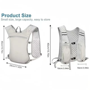 Chaleco de Hidratación para Correr, Ajustable, Ligero y Reflectante, para Hombres y Mujeres, Ideal para Maratón - Product Image 5