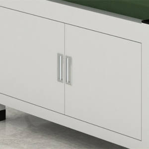 Teel-litera de metal con marco para cama individual, cama individual de metal con armario de almacenamiento para dormitorio de adultos, hotel y hotel - Product Image 4