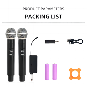 Nouveau microphone sans fil UHF professionnel, microphone portable pour fête, karaoké, église, spectacle, réunion, chant - Product Image 6