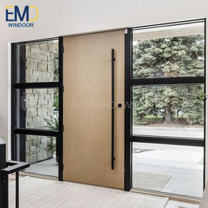 Puerta Exterior de Aluminio y Cedro para Ducha, Puerta Exterior Metálica Ventilada - Product Image 6