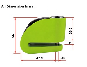 Hanex-Candado de freno de disco para motocicleta, candado antirrobo para bicicleta <span class=keywords><strong>Kovix</strong></span> de 120Db - Product Image 5