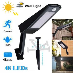 Năng lượng mặt trời ánh sáng đường phố tường ánh sáng đèn pha với PIR cảm biến chuyển động năng lượng mặt trời an ninh Tường Đèn Lồng cho sân vườn Patio hàng rào - Product Image 4