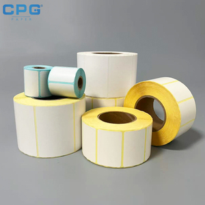 Etiqueta de código de barras para albaranes, papel térmico al mejor precio para impresión de paquetes, impresión de códigos de barras 40x30mm - Product Image 1