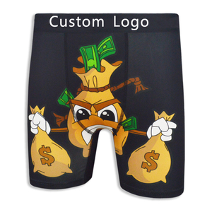 Biancheria intima ad asciugatura rapida da uomo traspirante <span class=keywords><strong>in</strong></span> poliestere Elastane Boxer slip Design LOGO personalizzato con stampa divertente <span class=keywords><strong>mutande</strong></span> <span class=keywords><strong>in</strong></span> piccolo MOQ 1 pz - Product Image 2