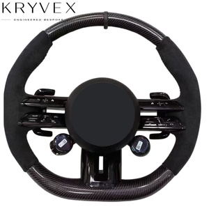 <span class=keywords><strong>Volant</strong></span> en fibre de carbone sergé 3K personnalisé Kryvex pour Mercedes Benz <span class=keywords><strong>AMG</strong></span> <span class=keywords><strong>A35</strong></span> A45 C63 C43 E53 E63 G63 G500 G55 GT S63 GLE63 GLA4 - Product Image 5