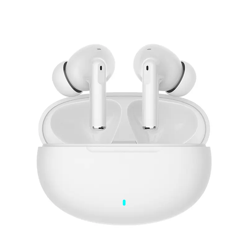 ODM OEM W1 ipods pro earbud nirkabel 2024 headphone dalam telinga noise cancelling hifi olahraga mini tws earbud gigi biru
