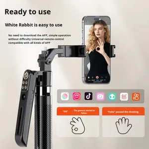 [Nuevo Modelo con Zoom Mejorado] <span class=keywords><strong>FUNSNAP</strong></span> AI con Seguimiento Automático, Rotación Panorámica de 360 Grados para Palo Selfie A16 con Seguimiento Facial en Vivo - Product Image 4
