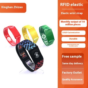 Personalizzabile trasferimento termico NFC braccialetto bibbia sillaba elettrica con Mini Tag 13.56MHz PVC elastico RFID braccialetto per lo sport - Product Image 6