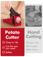 Mini coupe-pommes de terre et légumes rotatif multifonctionnel Déchiqueteur manuel en acier pour frites et oignons Déchiqueteur de pommes de terre en plastique PP