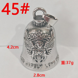 Porte-clés Lion Vintage, Pendentif Ange Ailé Vierge Marie, Style Punk Biker, Effet Goutte d'Huile, Plume, Mode Masculine - Product Image 4
