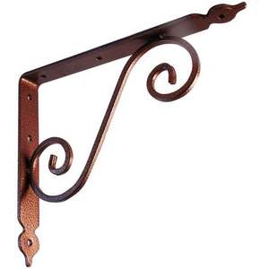 SOPORTE ESTANTERIA RUSTICA IDEAL STAR 25x20 cm-Cobre martillado - Product Image 5