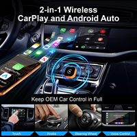 Boîte de conversion CarPlay filaire en CarPlay sans fil universelle, dongle Android Auto/CarPlay 2 en 1, plug and play, décodeur USB, adaptateur Toyota