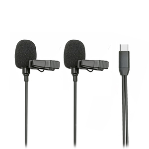 Tuyệt Vời Chất Lượng Âm Thanh Rời rạc Kênh USB-C Dual Cổ Áo <span class=keywords><strong>Microphone</strong></span> Clip-On Ve Áo <span class=keywords><strong>Microphone</strong></span> Cho Nhiều Livestream - Product Image 6