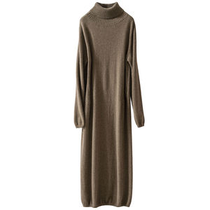 FMI Dolcevita Mid-Lunghezza Slim 100% Puro Cashmere Knit Maglione <span class=keywords><strong>Lungo</strong></span> del <span class=keywords><strong>Vestito</strong></span> - Product Image 2