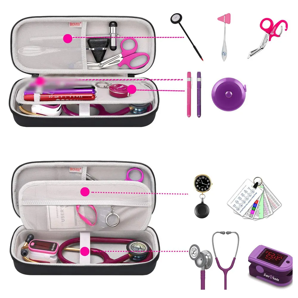 2023 Popular in UK Starter custom nurse box with Blood Pressure Kits and Stethoscope EVA box kit