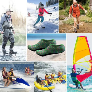 Chaussettes <span class=keywords><strong>de</strong></span> plongée confortables en tissu léger, respirant et à séchage rapide, <span class=keywords><strong>chaussures</strong></span> aquatiques adaptées à diverses occasions. - Product Image 3