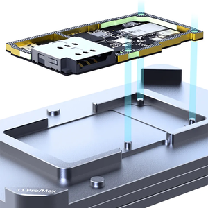 Qianli กรอบโลหะกลางชั้น reballing stencil BGA <span class=keywords><strong>CPU</strong></span> IC แพลตฟอร์มปลูกดีบุกเครื่องมือติดตั้งสำหรับ iPhone x/<span class=keywords><strong>xs</strong></span>/<span class=keywords><strong>max</strong></span> - Product Image 4