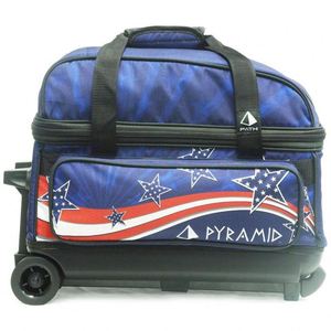 Sac de bowling BSCI Double Roller 2 Ball avec grand compartiment séparé pour chaussures de bowling, polyester 600-D - Product Image 6