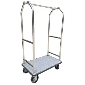 Factory Wholesale Price C004 Hotel Luggage Cart Luggage Hospitality Supplies Hotel Bellman Luggage Trolley Baggage Trolley