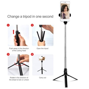 Giá Đỡ Ba Chân Mới Giá Đỡ Điện Thoại Di Động Live XT10 Có Thể Gập Lại Tự Động Hẹn Giờ Xoay Có Thể Mở Rộng Giá Đỡ Ba Chân Gậy Chụp Ảnh Tự Sướng Răng Xanh Dương - Product Image 4