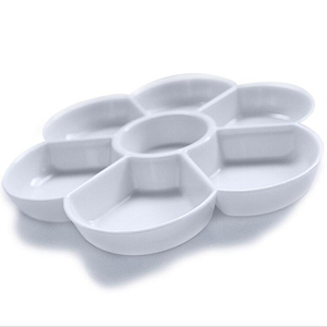 Fournitures d'art Xinbowen <span class=keywords><strong>Palette</strong></span> de <span class=keywords><strong>peinture</strong></span> acrylique aquarelle de haute qualité en forme de <span class=keywords><strong>fleur</strong></span> de 16 cm pour la <span class=keywords><strong>peinture</strong></span> - Product Image 3