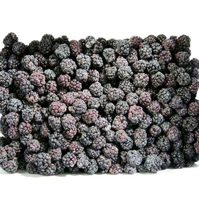 IIQF Frozen Blackberries, Whole Frozen Blackberry Fruits for Juice, Jam, Bakery, Yogurt, Dessert and Food Factory Bulk Export