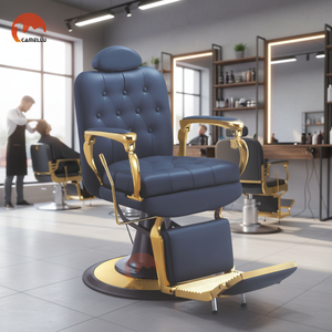 Poltrona da Barbiere di Lusso Popolare per Salone, Sedia da Barbiere per Taglio Capelli da Uomo, Prodotta in Cina - Product Image 2