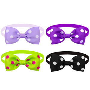 <span class=keywords><strong>Collar</strong></span> de gato de lunares Múltiples colores <span class=keywords><strong>Collar</strong></span> de perro Nudo de lazo Collares de perro baratos - Product Image 5