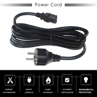 Cable de Alimentación Schuko a C13, CEE 7/7 16A 250V / Enchufe Europeo a IEC 320 C13, Cable para Hervidor / para PDU, PC, Monitor, Impresora, Servidor