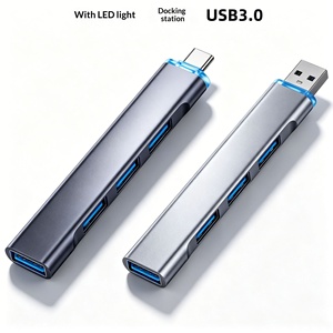Adaptador Hub USB-C de 4 Puertos con USB 3.0 de Alta Velocidad, Compatible con <span class=keywords><strong>iPhone</strong></span> y Laptop, Base de Expansión Multifunción - Product Image 2