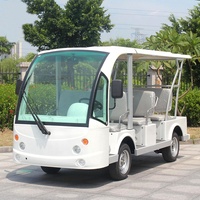 Voiture de tourisme électrique alimentée par batterie Voiture d'excursion à huit places Meilleurs véhicules électriques à basse vitesse Voiture de tourisme